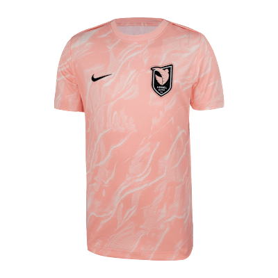 Angel City FC 2025 Big Kids' Nike NWSL Short-Sleeve Pre-Match Top